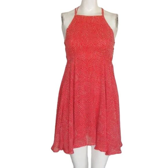 LULU'S Good Deeds Dress, XS, Red/White Polka dots, Strappy open back, Mini - Picture 11 of 14